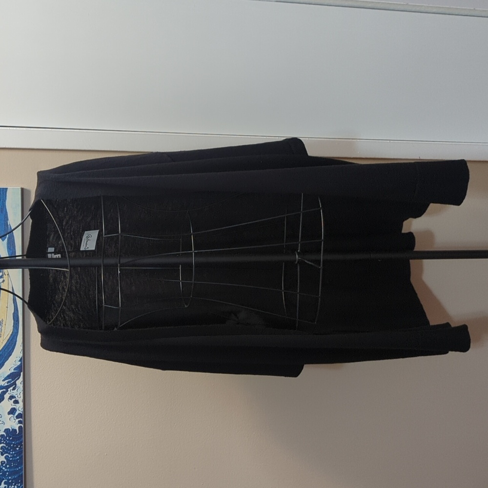 Black knit kimono style sweater
